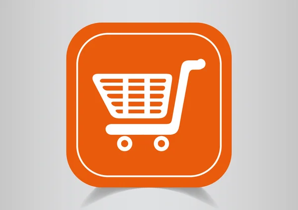 Carro de compras icono web — Vector de stock