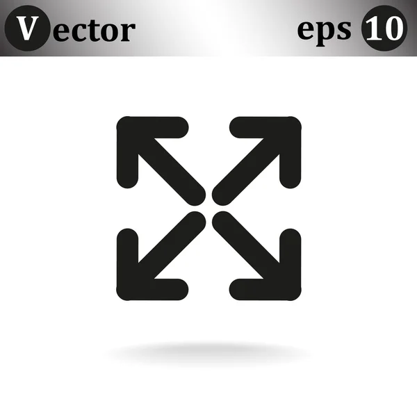 Pijlen web pictogram — Stockvector