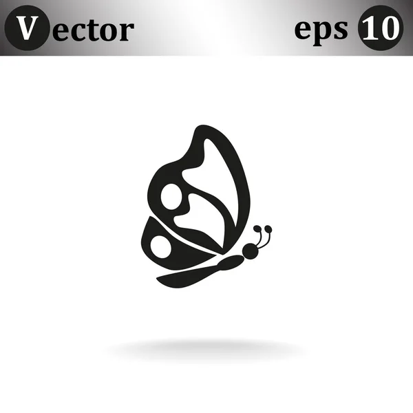 Ikona webové motýl — Stockový vektor