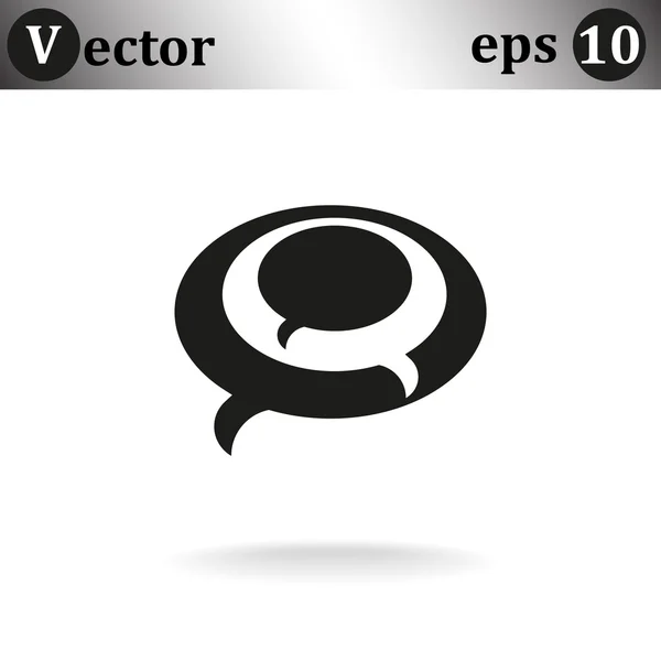 Spraakbelletjes pictogram — Stockvector