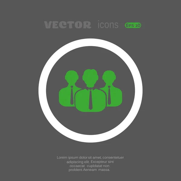 People web icon — Stock Vector