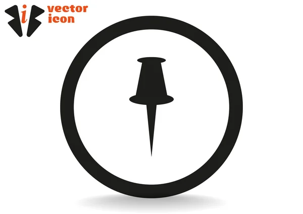 Icono web pin — Vector de stock
