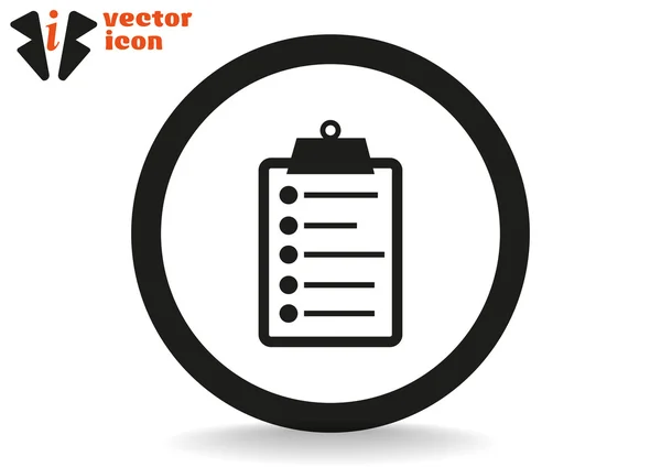 Anteckningsikonen web — Stock vektor
