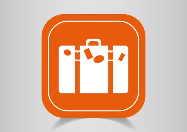 Bolsa de turismo icono web — Vector de stock