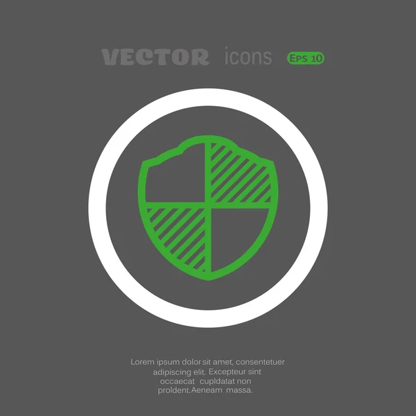 Ícone no fundo cinza escuro — Vetor de Stock