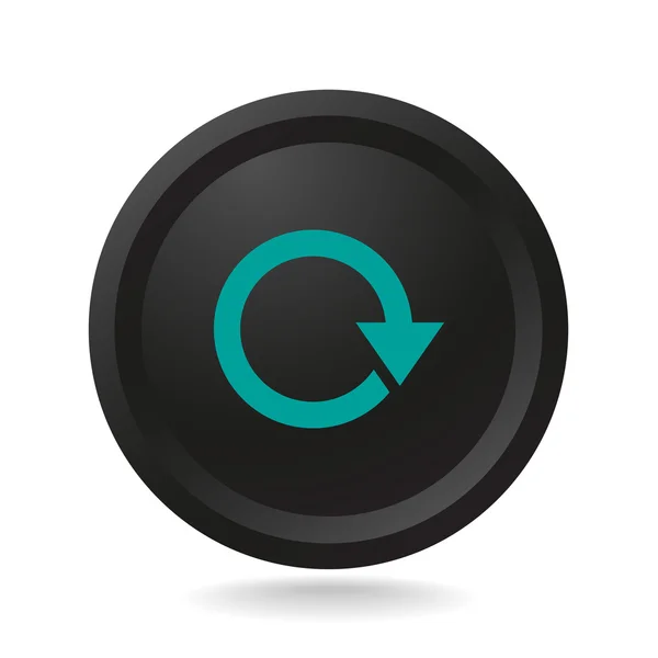 Rotation arrows in a circle web icon — Stock Vector
