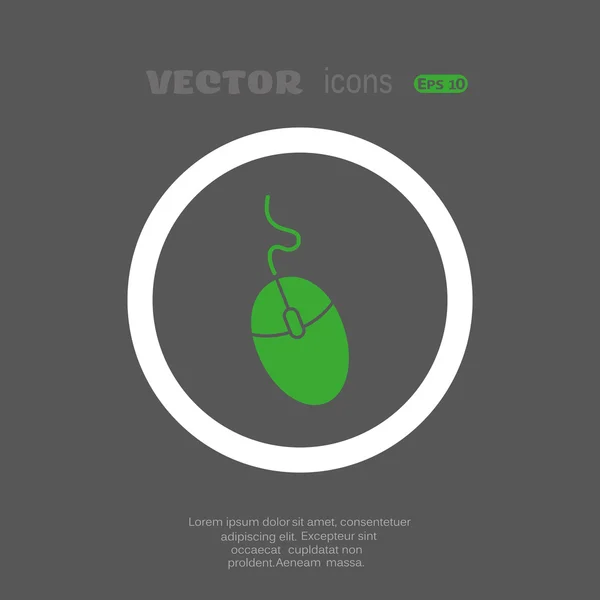 Computador ícone web mouse — Vetor de Stock