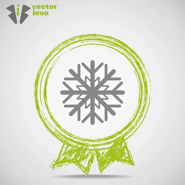 Snowflake web icon — Stock Vector