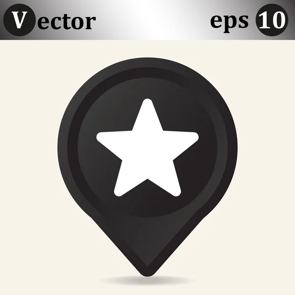 Sterren web pictogram — Stockvector