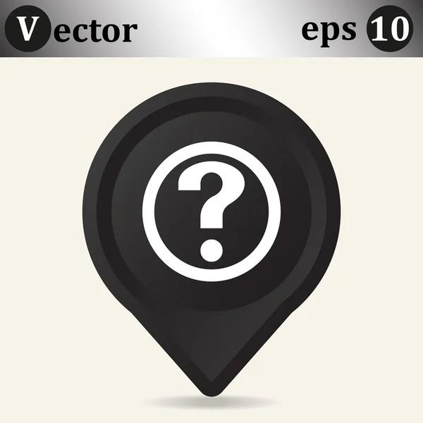 Ikona webové otázka — Stockový vektor