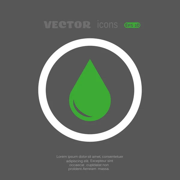 Liquid web druppelpictogram — Stockvector