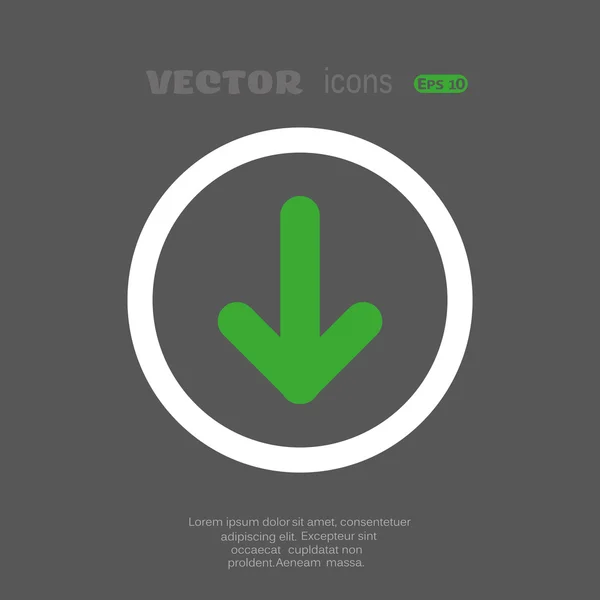 Pictograma web săgeată — Vector de stoc