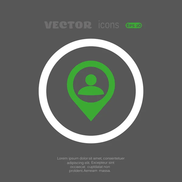 Pointer icono web — Vector de stock