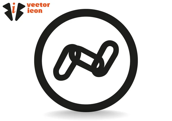 Chain sign communication web icon — Stock Vector