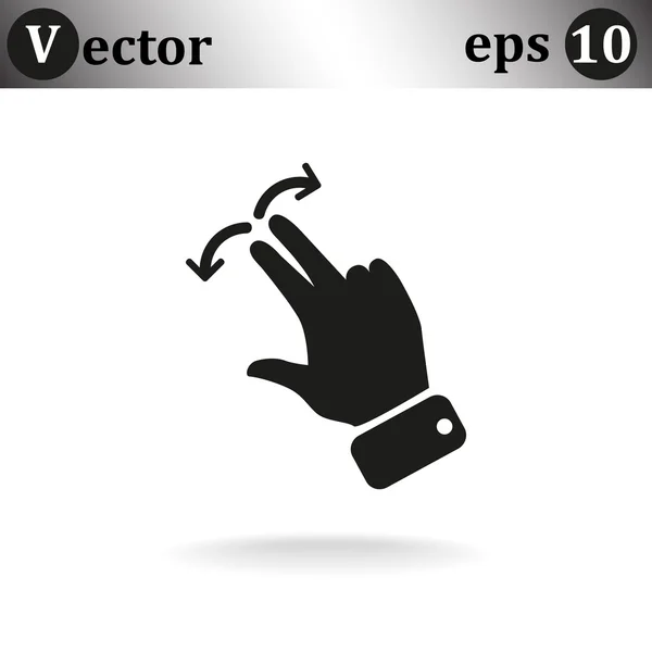 Icono de operación táctil — Vector de stock