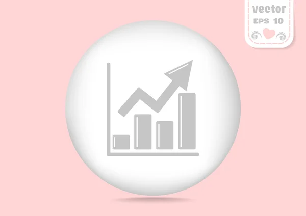 Pittogramma del grafico aziendale — Vettoriale Stock