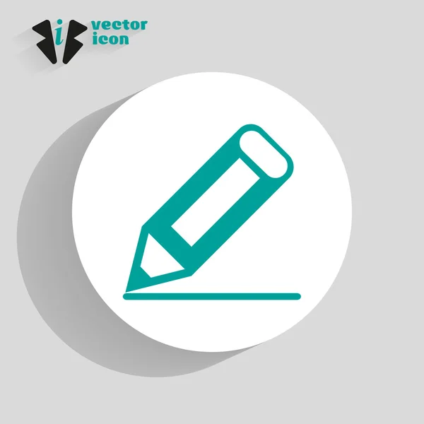 Escribe una nota en el icono web — Vector de stock