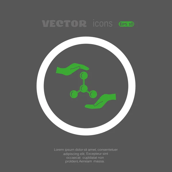 Wetenschap web pictogram — Stockvector