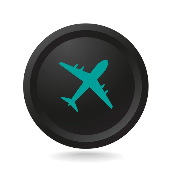 Icono web aeronave — Vector de stock