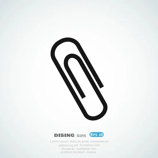 Paper clip icon — Stock Vector