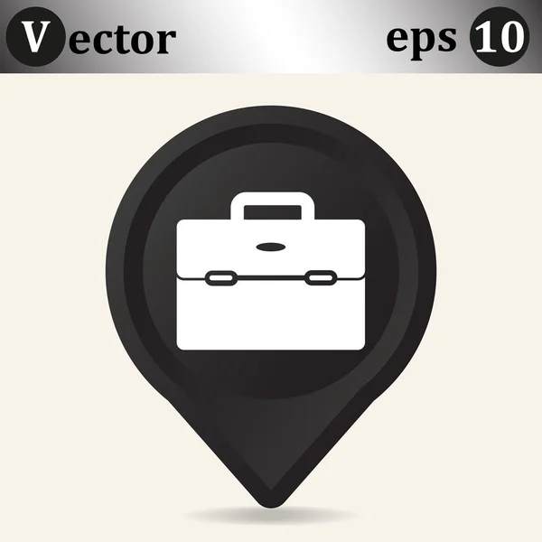 Obchodní taška na ikonu webové dokumenty — Stockový vektor