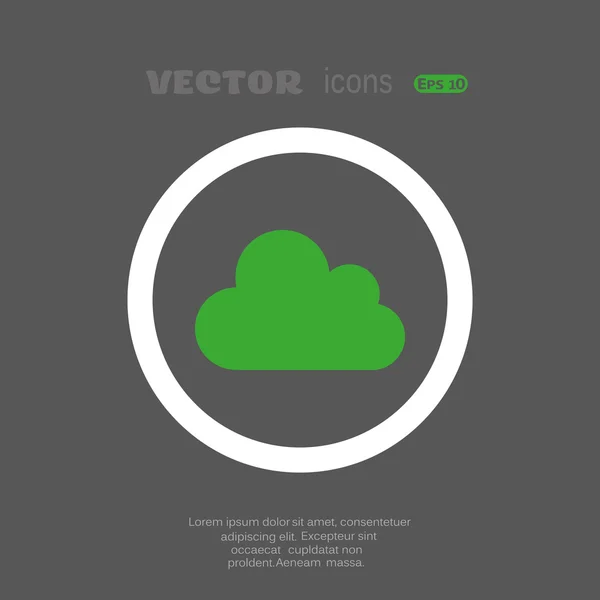 Icon on dark gray background — Stock Vector
