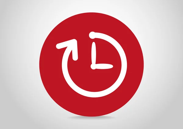 Horloge web pictogram — Stockvector