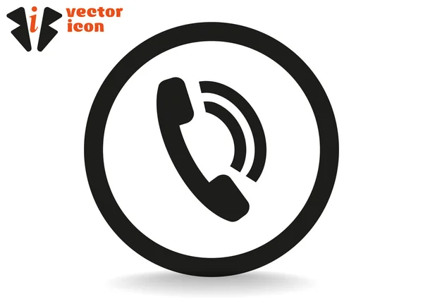 Ícone web telefone — Vetor de Stock