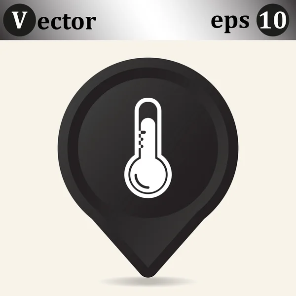 Ikona webové teploty — Stockový vektor