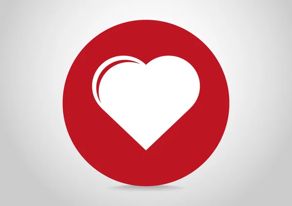 Kalp web simgesi — Stok Vektör
