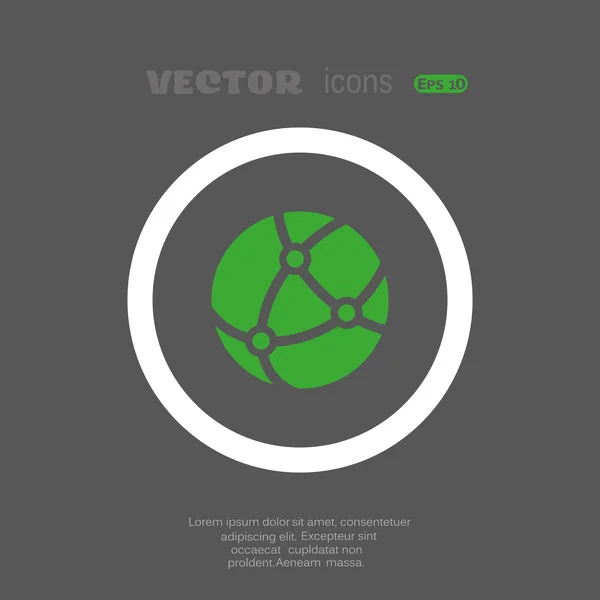 Icono de red social — Vector de stock