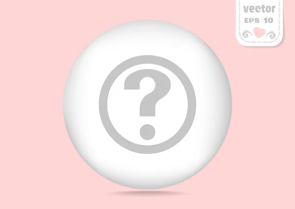 Question web icon — Stock Vector