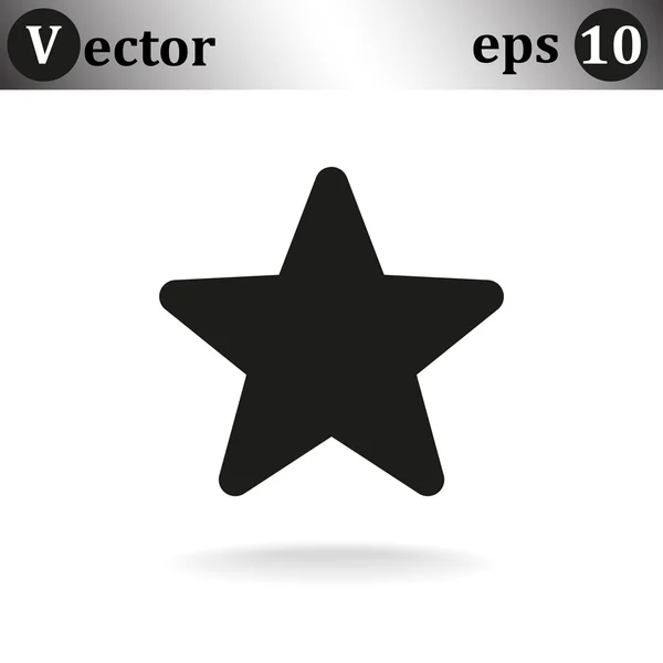 Estrella icono web — Vector de stock