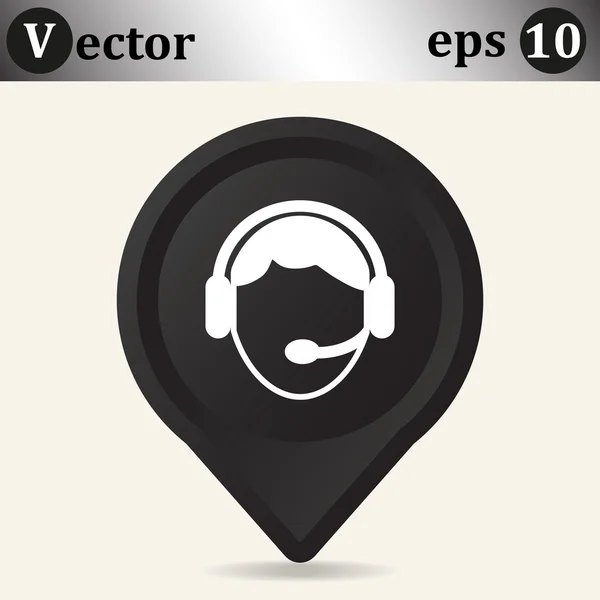 Icono web del operador — Vector de stock