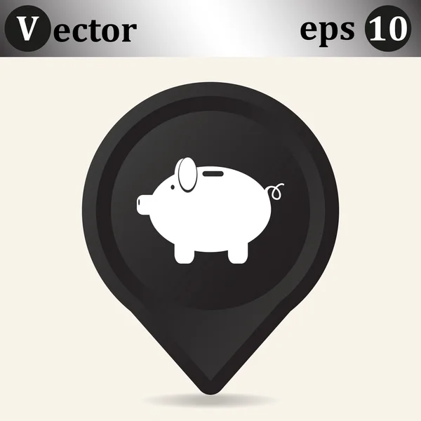 Čuňas web ikony — Stockový vektor