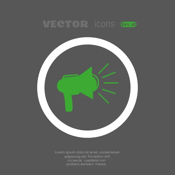 Icono web del altavoz — Vector de stock