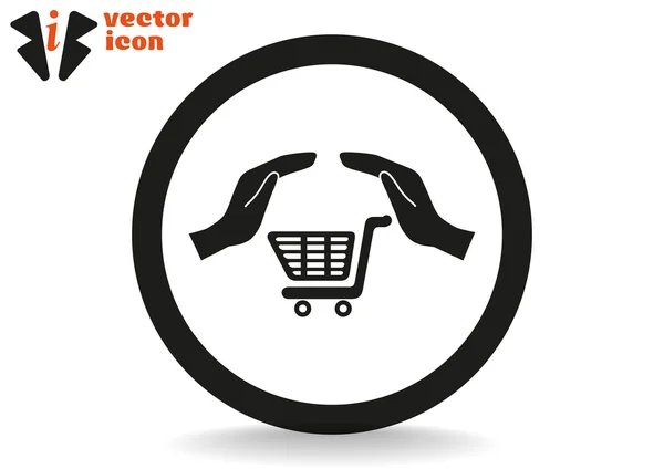 Shopping cart icon — Stock Vector