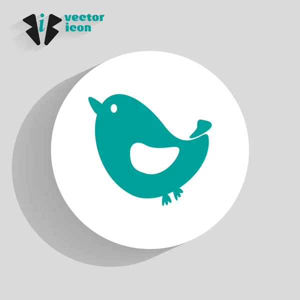 Web vogel pictogram. — Stockvector