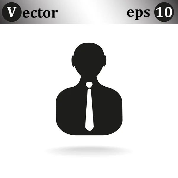 Icon pessoa no botão — Vetor de Stock