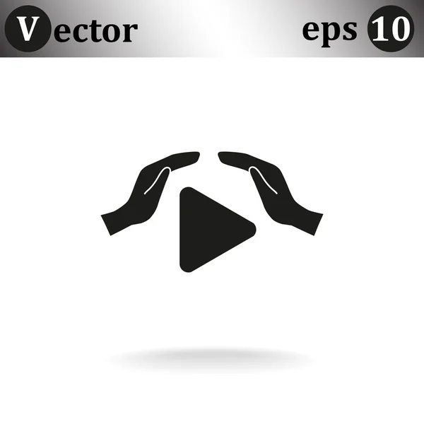Hrát web ikony — Stockový vektor