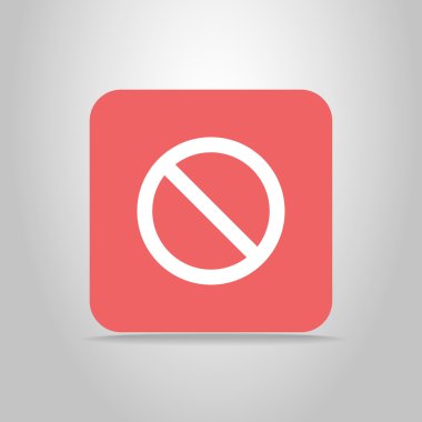 Web icon stop clipart
