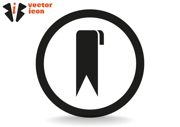 Ícone de bandeira preta — Vetor de Stock
