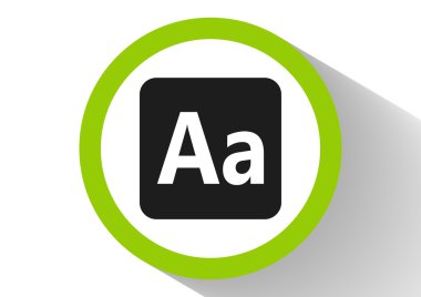 Smartphone alfabe işareti simgesi