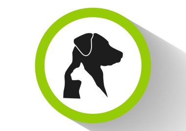 Dog and cat veterinary icon clipart