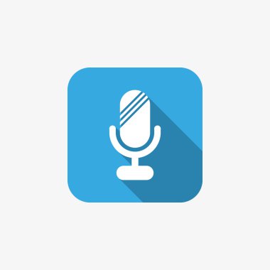 Basit mikrofon web simgesi