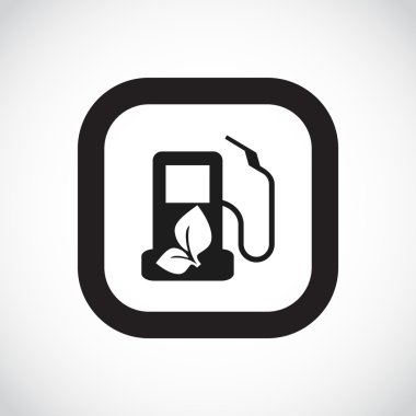 Eko yakıt basit simgesi