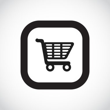 Alışveriş sepeti basit web simgesi