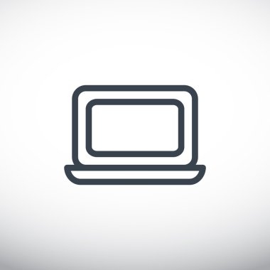 Basit dizüstü web simgesi