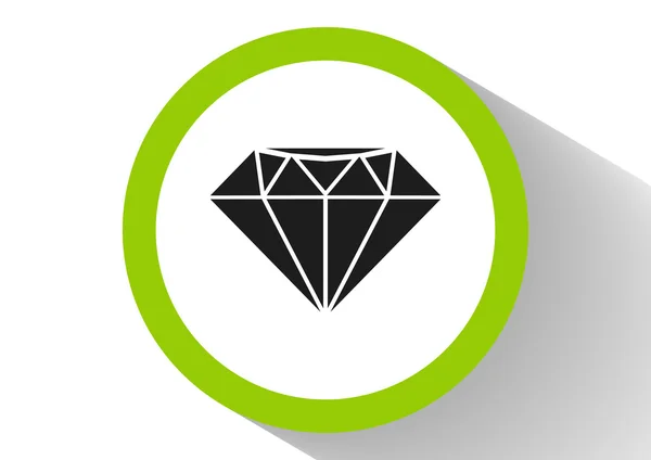 Icono web de diamante — Vector de stock