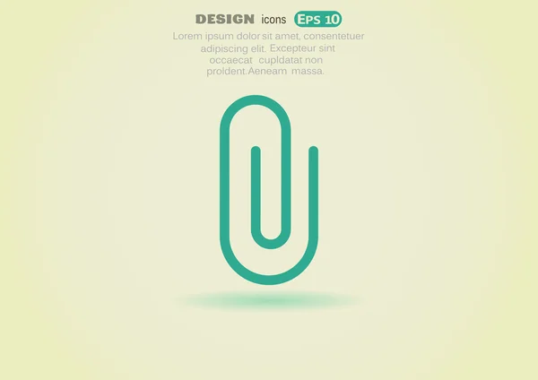 Paperclip pictogram — Stockvector